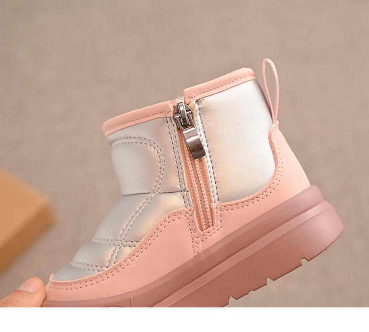 Kinder Winter wasserdichte Leder Schneestiefel - 2025 Stil, Kälteschutz & Warm