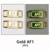 New AF1 Luminous Shoelaces Buckle Sneaker Decorations Glowing Metal Lock for Shoelace DIY Laces Chapa Shoe Accessories 2pcs/pair