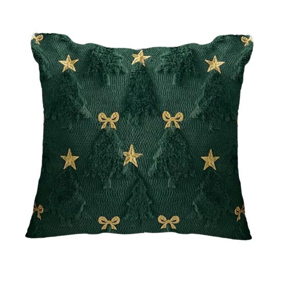 Christmas Plush Pillow Cover 18x18 Inch Decorative Throw Pillow Cover Winter Pillow