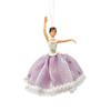 Plastic Christmas Ballet Girl Pendant Tulle Skirt Dance Theme Ballet Dancer Ornament with Shining Wings Hanging