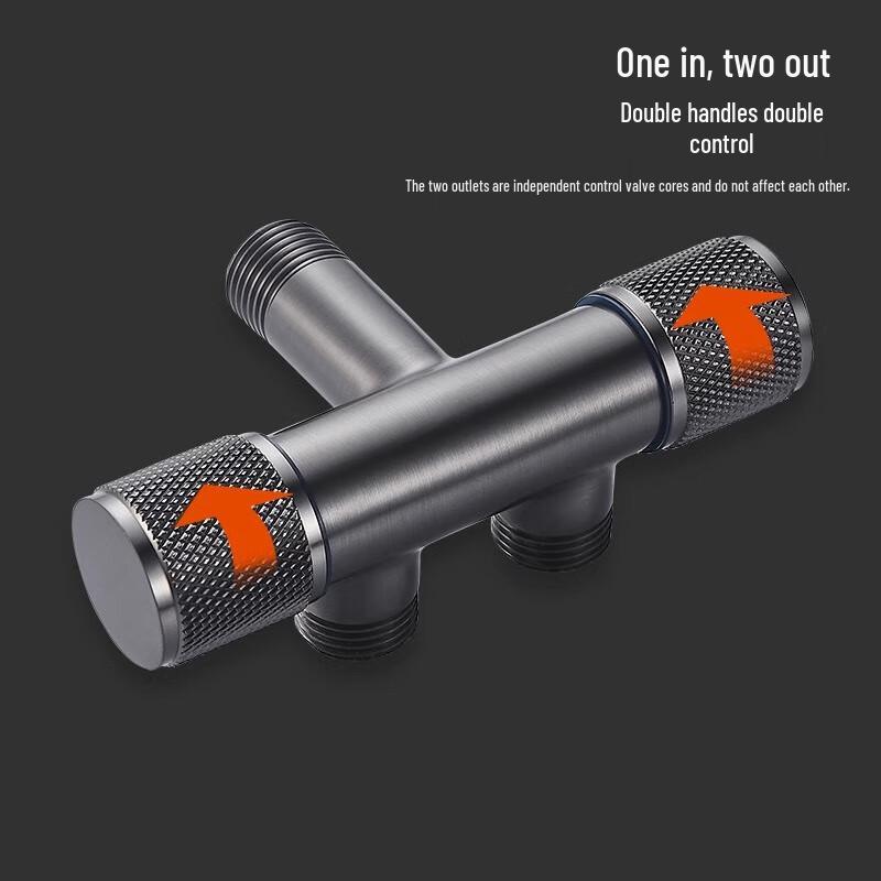 Grafitová vícevýstupová úhlová toaletní baterie