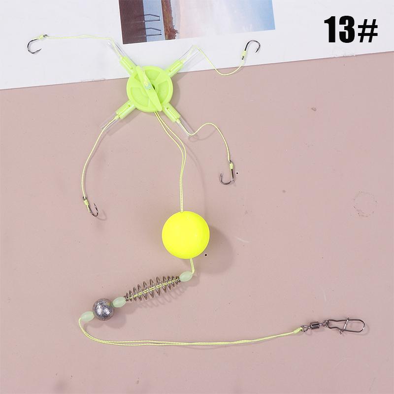 1Pc Fishing Bait Cage Carbon Steel String Hook Fishing Set Anti Winding Bait Cage Float Line Group Feeder Sinker Fishing Tackle