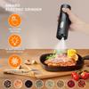 AIKARO - Electric Salt and Pepper Mill, Automatic Spice Grinder, Battery Operated