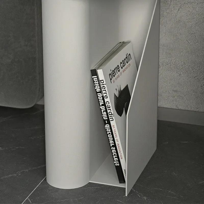 Nordic Designer Bedroom Bedside Table Modern Minimalist White Minimalist Small Creative Bedside Table Light Luxury Small Table