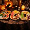 Themed Party Appetizer Board 3Pcs Halloween BOO Letters Fruit Tray, Large Fillable Candy Server, Snacks Creative Food Presentation Cookies Platter,