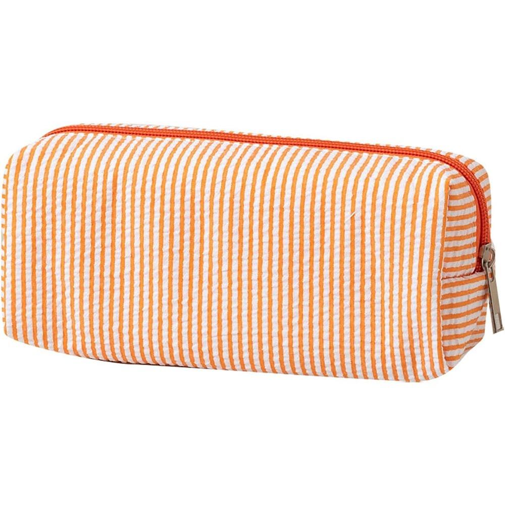 Stripe Pattern Pen Pouch Large Capacity Makeup Pouch New Pen Bag School Supplies