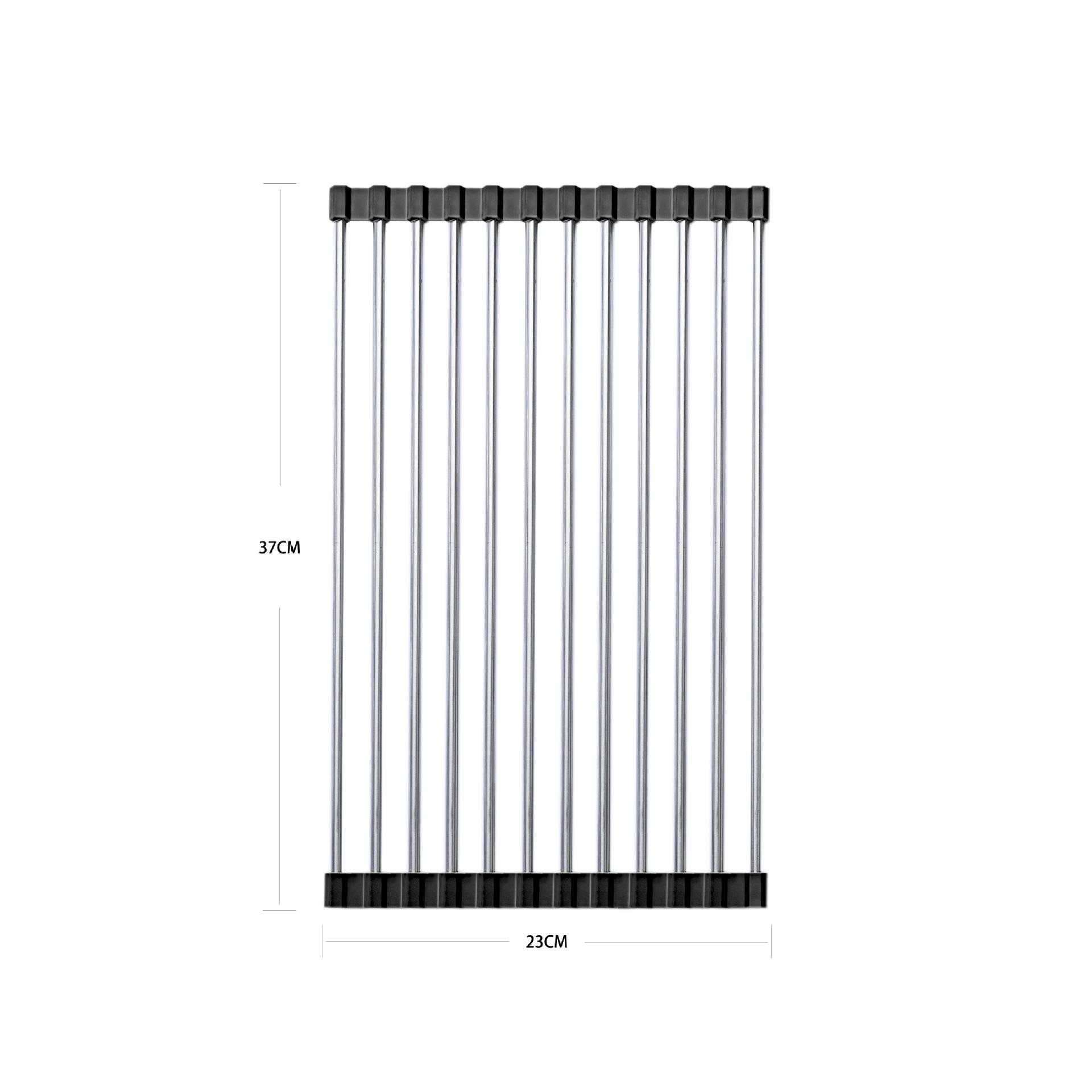 

1pc Drain Rack Stainless Steel Kitchen Supplies Foldable Bowl Rack, Fruit Rack, Sink, Kitchen Storage Rack, Vegetable Control