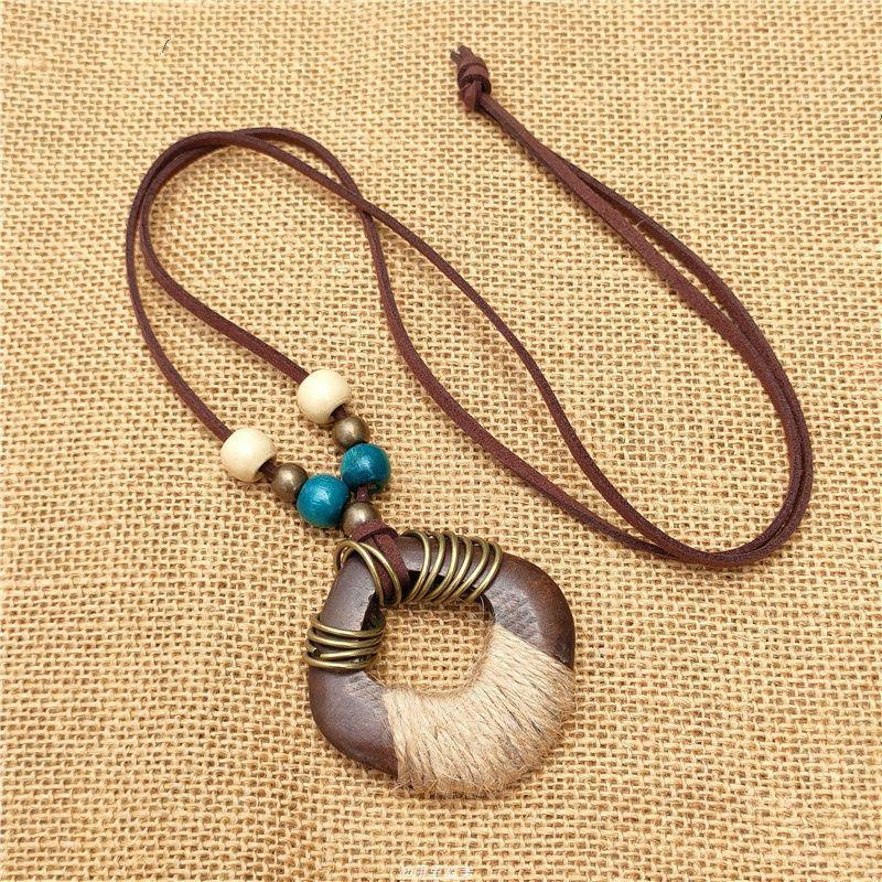 Ретро цепочка для свитера с кисточками: Богемное Цветочное Подвесное Ожерелье для Женщин