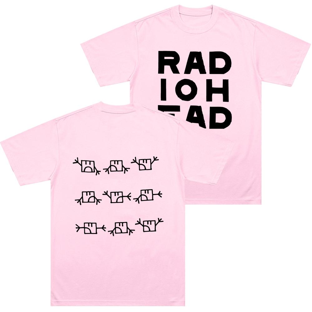 Radiohead Semaphore Tshirt Alternative Rock Band Cotton Long Short Sleeves Unisexs Top Clothing Unisex Unisex Vintage Casual T Shirts
