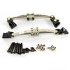 for 1/14 Tamiya RC Truck For volvo For man Metal Straight Steel Plate Front Suspension