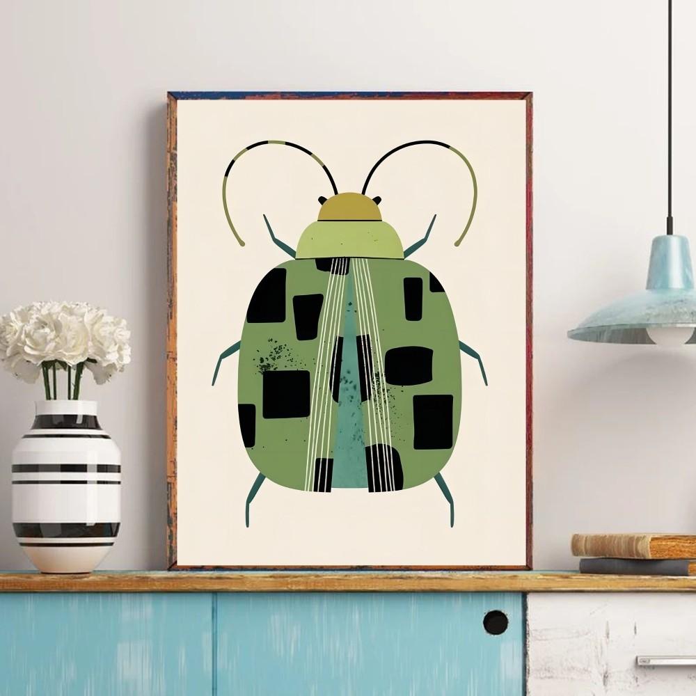 Butterfly Wall Art Ladybug Tiger Moth Beetle Poster Classic Vintage Posters Vintage Room Home Bar Cafe Decor Nordic Home Decor