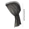 Elegante Bandana Turbante con Strass di Cristallo Vintage Aurora Boreale Fascia per Capelli Scintillante Hip Hop Rete Foulard da Testa Festa