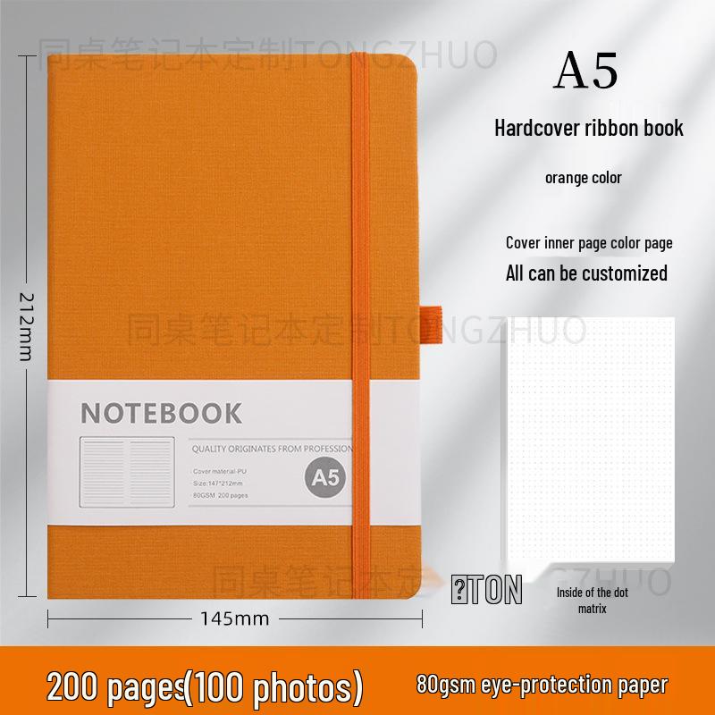 Wysokiej jakości, spersonalizowany notes A5 z gumką do biznesu i biura