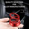 Car Perfume Ornaments Solar-Powered Double-Ring Suspended Rotating Fragrance High-End Car Interior Decoration Supplies