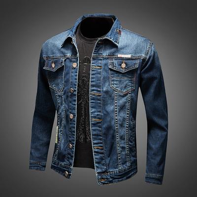 2024 Spring And Autumn New Men'S Jacket Men'S Coat Fashion Trend Street Leisure Slim Fit Cowboy Top