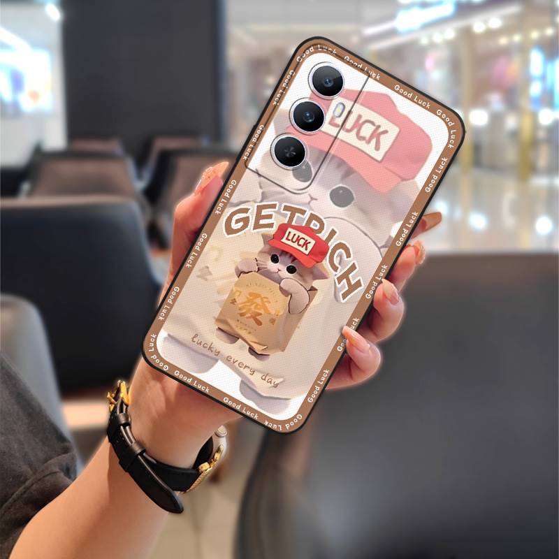 Dirt-resistant Phone Pouch Phone Case For Realme C65 Anti-dust Silicone Durable Soft case Cartoon Protective Couple Cute