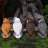 1/4Pcs Owl Statue Lifelike Indoor Outdoor Art Craft Ornament Courtyard Park Farm Owl Sculpture Resin Garden Decoration