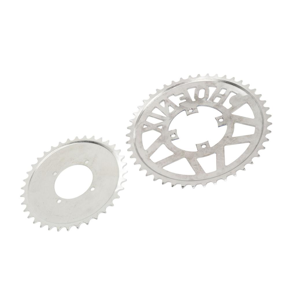 Metal Steel 410 Chain Sprocket 410 Flower Disc Sprocket Set for DIY Scooters Beach Bikes Motorcycle