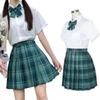 NIUKACOS High School Girl Uniform Set with and Pleated Perfect for Entrance Photo and Size XL Women's Skirt, Shirt, Ribbon, Skirt, Ceremonies,