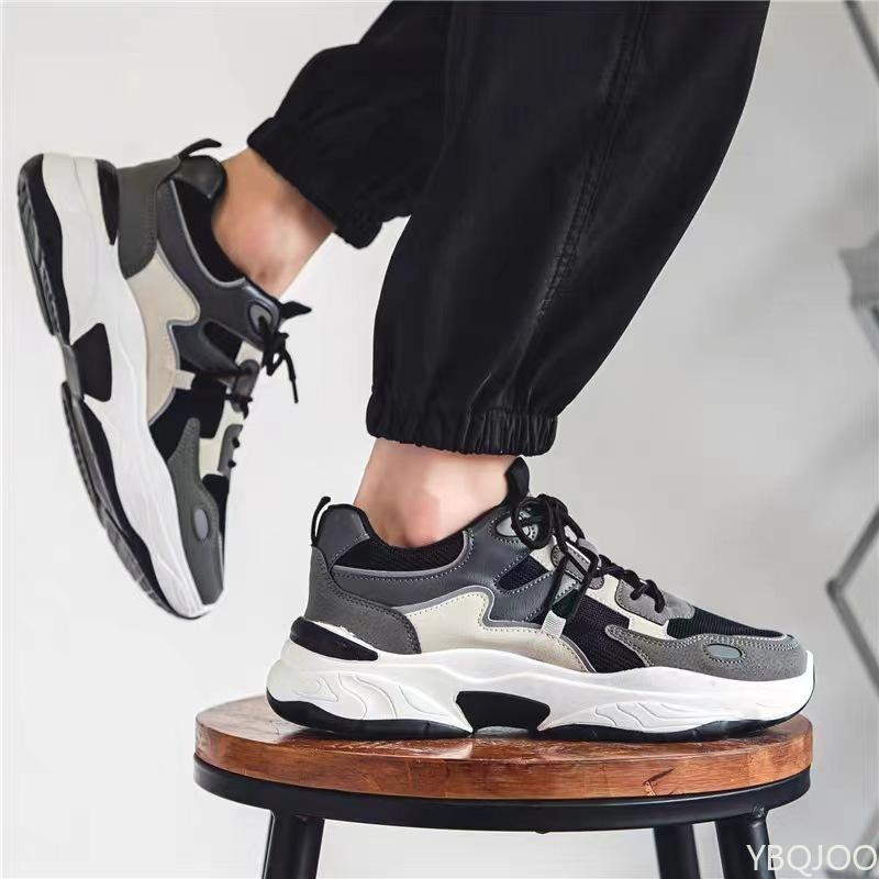 Spring Fashionable Versatile Thick Soled Anti Slip Sneakers Men's New Breathable Men's Shoes Casual Comfortable Men's Shoes Copy