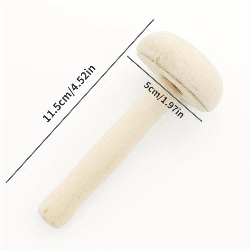 

1pc New Wooden Mushroom Roller Paper Printing Ink Rubbing Use Art Craft Printmaking Tool Drawing Storage Pottery Tools