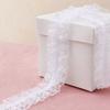 Double Layers Embroidery Lace Fabric Elastic Sewing Lace Trim Pleated Lace Trim  For DIY Crafts