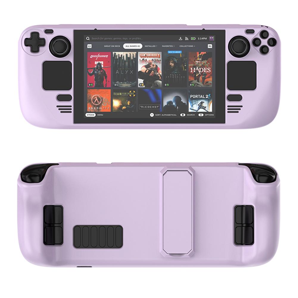 Game Console Cover Shell with Bracket Durable Protection Case with Stand for Steam Deck Game Console for Steam Deck Game Player