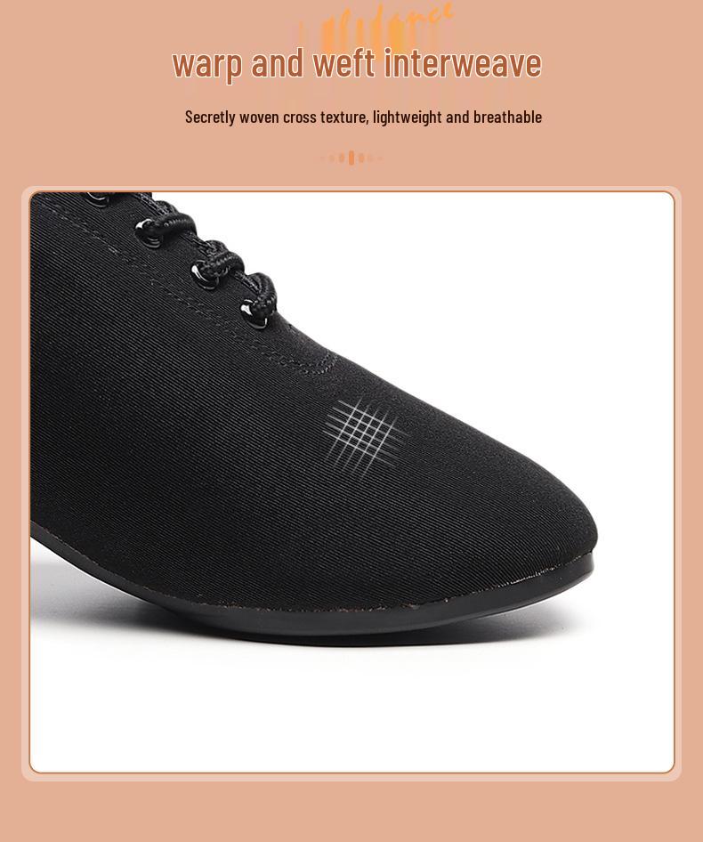 Women's High Heel Latin Dance Shoes - Adult Training & Teacher Oxford Square Dance Footwear