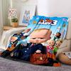 1pz Coperta in Flanella Baby Boss Ritorna, Coperta in Peluche Calda Ultra Morbida per Casa Camera da Letto Letto Divano Copertura Campeggio Picnic Regalo Y72422