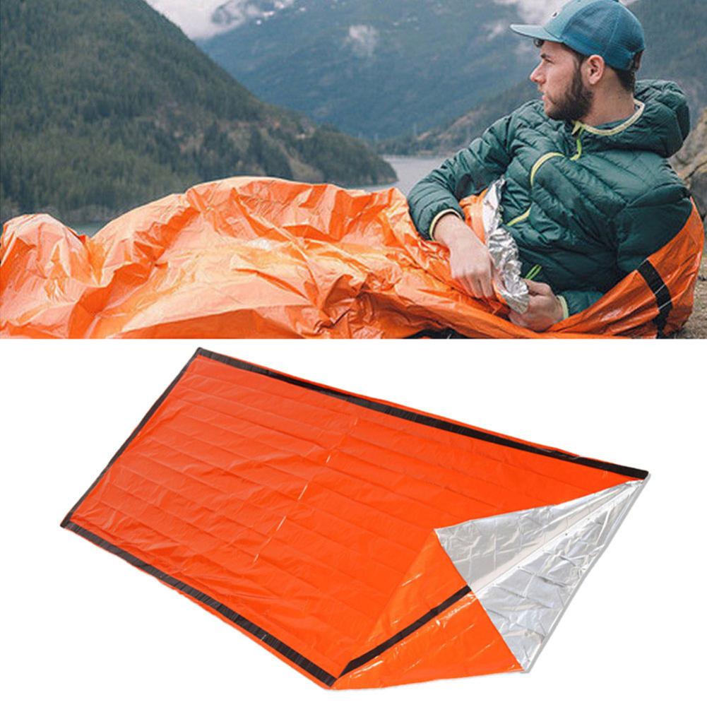 Buy Outdoor Emergency Blanket Set with Whistle Buckle Reusable Warm