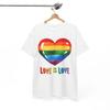 Love Makes a Family T-Shirt | LGBTQ+ Equality & Inclusion Tee