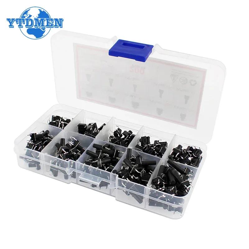 200pcs 10 Kinds Switch Kit Push Button Switches Directly Inserted Into Touch Switch DIY Assorted Kit
