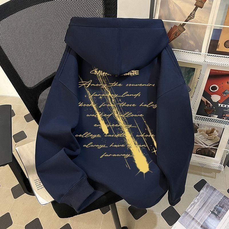 Letter Printed Hooded Sweatshirt Women's Loose Autumn and Winter Long-sleeved Pullover Fashion Top