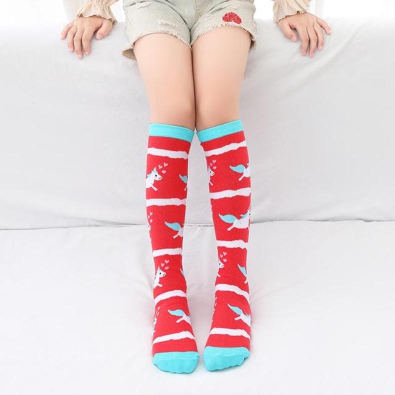 Bebeluș Copil încălzitor gleznă scurt șosete adorabile Desen animat Copii Până la genunchi lung bumbac Bebeluș drăguț Animal Peste genunchi Șosete fete ciorapi