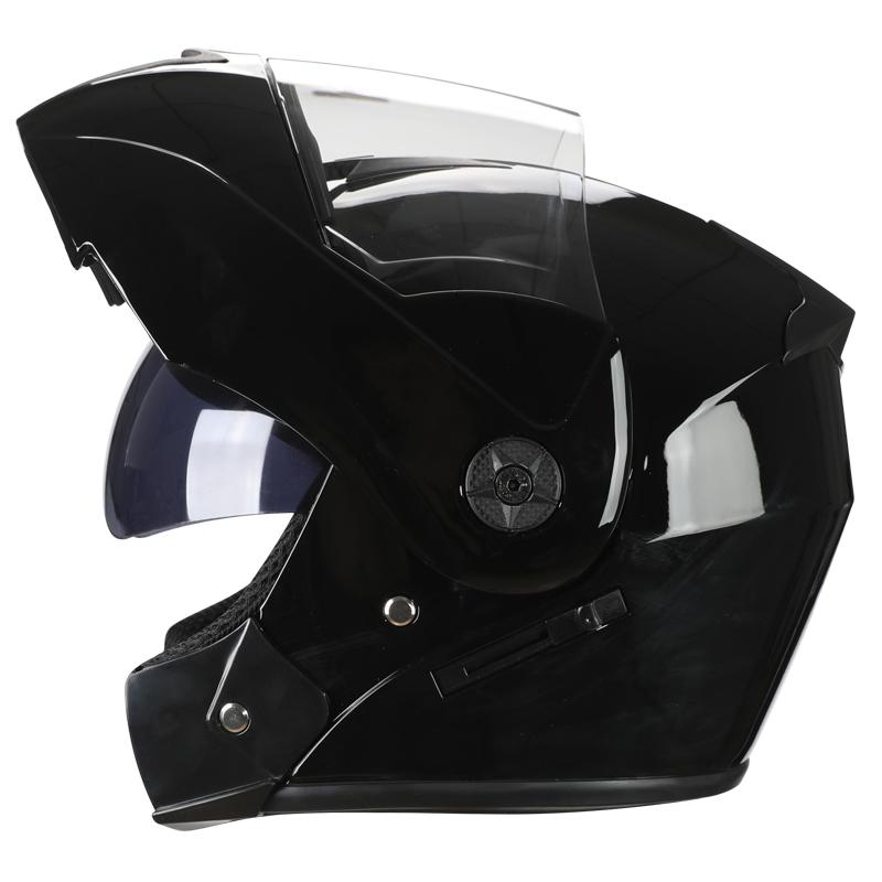 Safety Motorcycle Helmet DOT Flip Up Double Lens Unisex Helmet With Visor Cross Section Helmet Modular Flip Helm