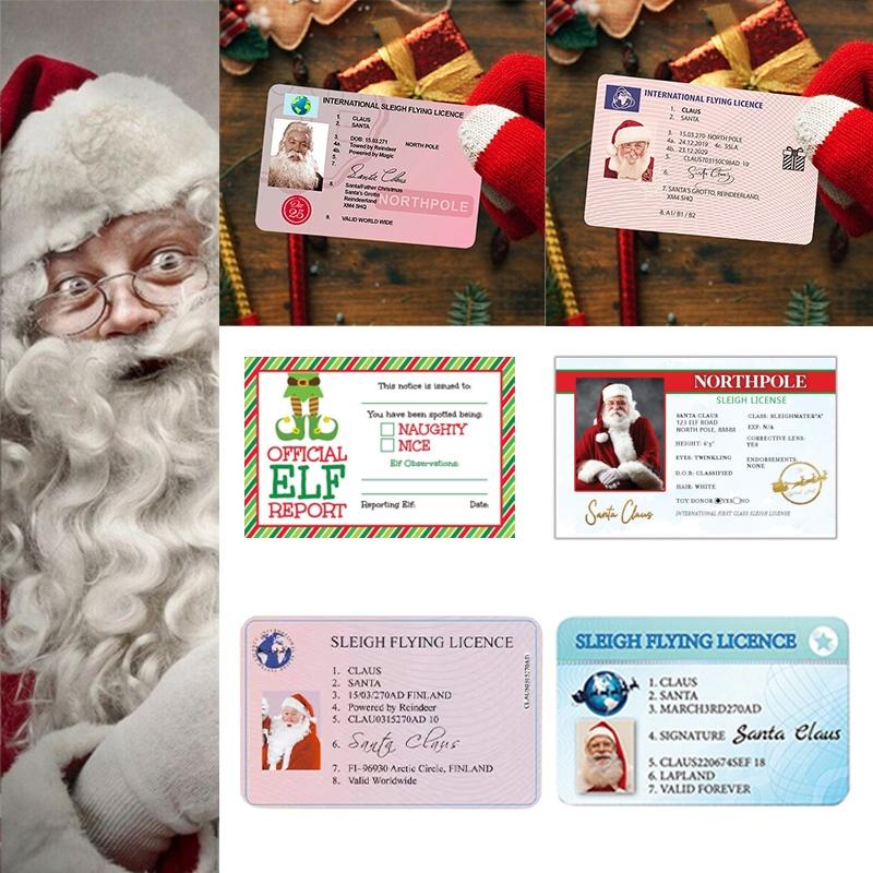 Claus Lost Santa Driving Flying Licence Father Christmas Eve Keepsake Box Xmas