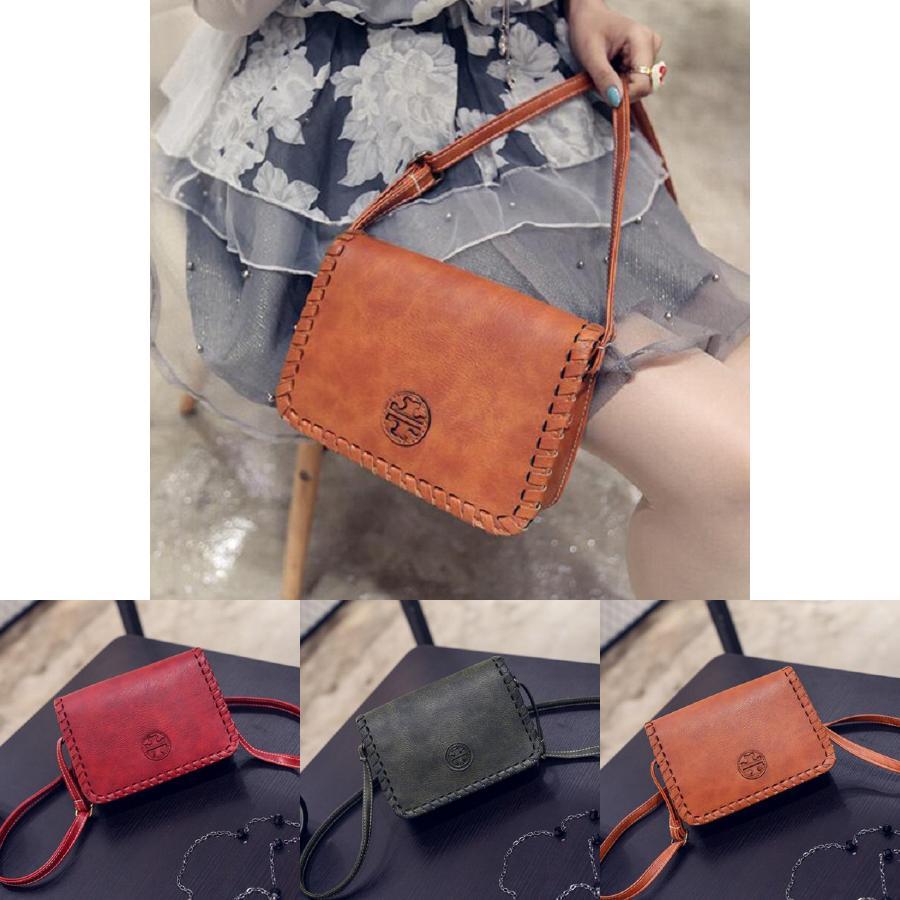 Chic Retro Pu Leather Mini Bag For Women With Stylish And Versatile Shoulder Strap