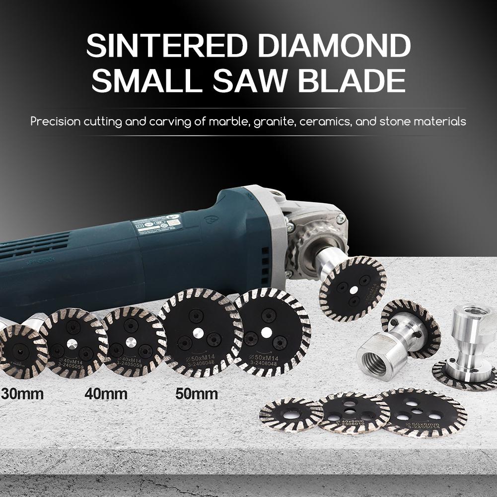 30/40/50mm Mini Diamond-Cutting Blades Removable Flange Small Diamond-Cutting Discs Fast Smoothing Tile Glass Stone Hard Cut