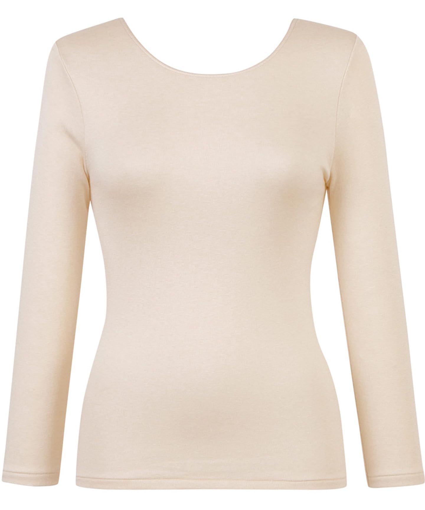 

Теплый Хлопковый Флис Эластичный Удобный Термо Узкий BE Wing/Wacoal Женское Нижнее Белье, Смесь, Подкладка, Материал, Посадка, Рукав 3/4, Вырез, Осень/Зима,