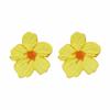 2026 New Trendy Colorful Resin Flower Stud Earrings for Women Exaggerated Large Petal Temperament Earrings Jewelry Accessories