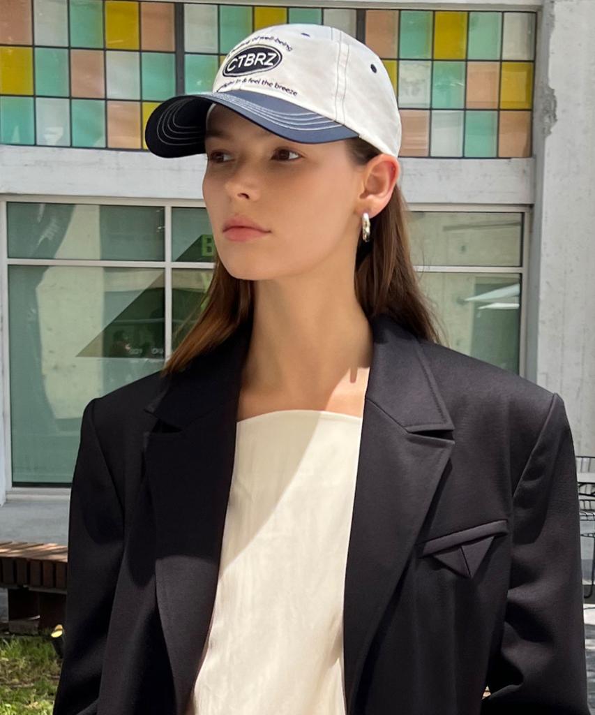 CITYBREEZE Ctbrz Nylon Color Block Ball Cap_Navy