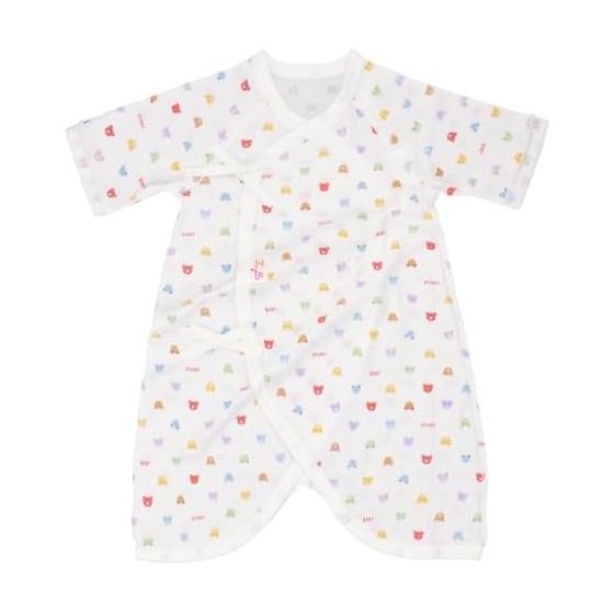 [Baby Castle] Combination Underwear 50-60 Baby Pastel Milling Made in Japan