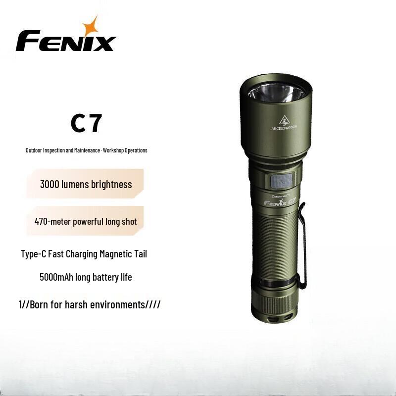 Fenix C7 High-Power Rechargeable Flashlight