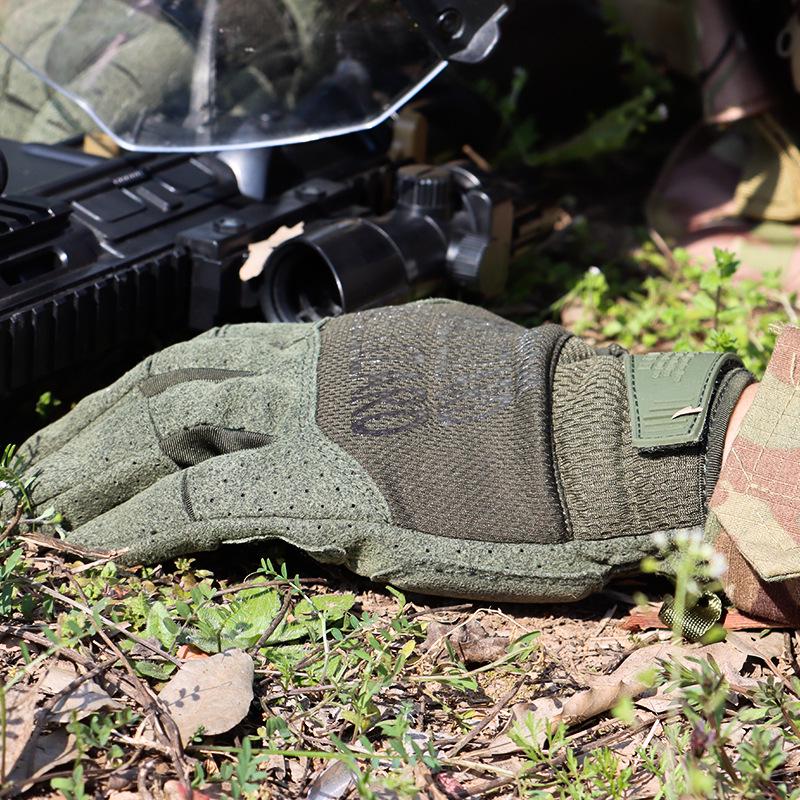 Cross-Border Tactical Full-Finger Touchscreen Cycling Gloves - Anti-Slip, Wear-Resistant, Multipurpose for Outdoor Use