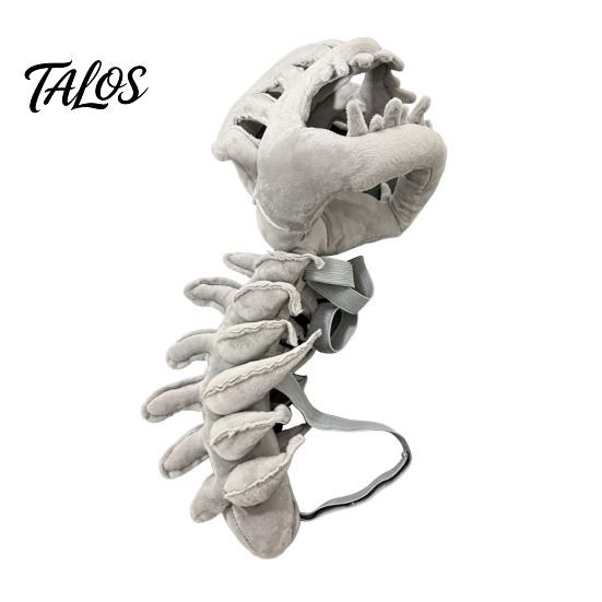 Cute Dinosaur Skull Hat for Dogs Skeleton Pet Costume, Plush Dog Cat Outfit with 3D Creative Clothing Festivals Spine And Tail, Halloween Party