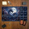 Blue Dragon Moon Cherry Blossom Mouse Pad Playmat 24"X14" MTG TCG Office Desk Mat for Work Game PC Laptop Rug Carpet MousePad