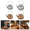 Stainsless Steels Teas Pots with Infuser Water Kettles Round Coffee Teas Pots Stovetop Kettles for Loose and Teas Bag