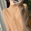 Autumn & Winter 3D Twisted Flower Wool Sweater: Thick, Soft, Skin-Friendly Knitwear for Women