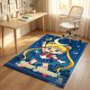 Personalized Crystal Velvet Carpet,Sailor Moon Custom Printed Name, Plush Area Rug For Home Indoor Decor
