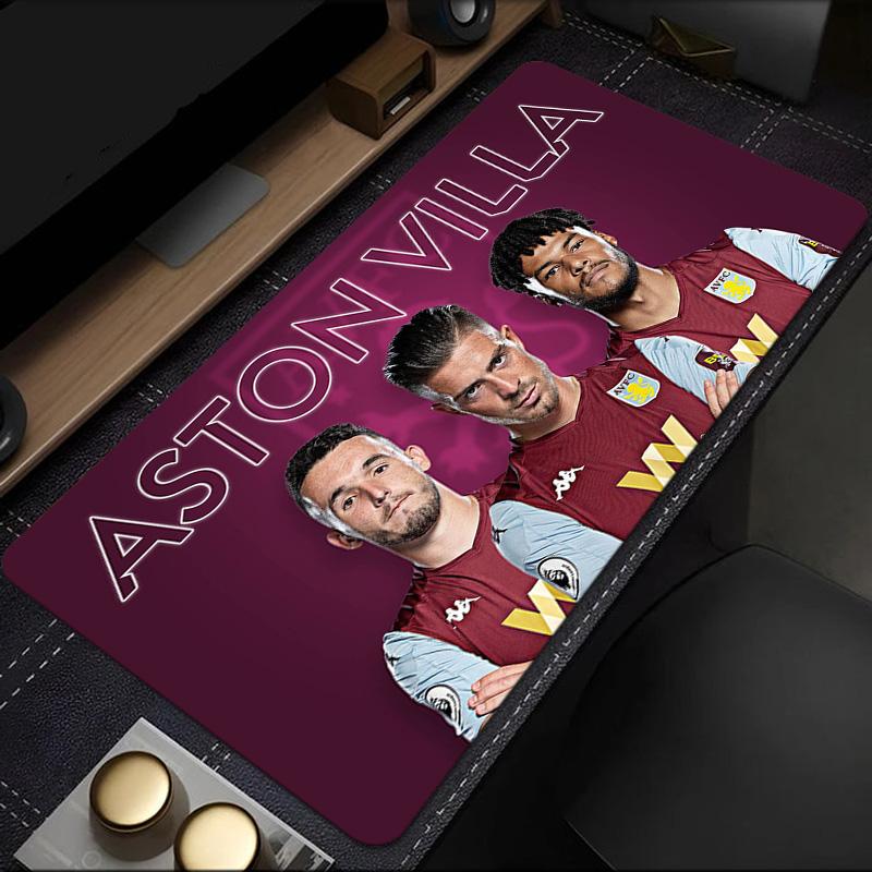 Aston Villa Fc Crest Mouse Pad, Rubber Base, Mouse Pad for Gamers and Office Use, Gaming Desk , Easy To Clean Mat Christmas fan gifts